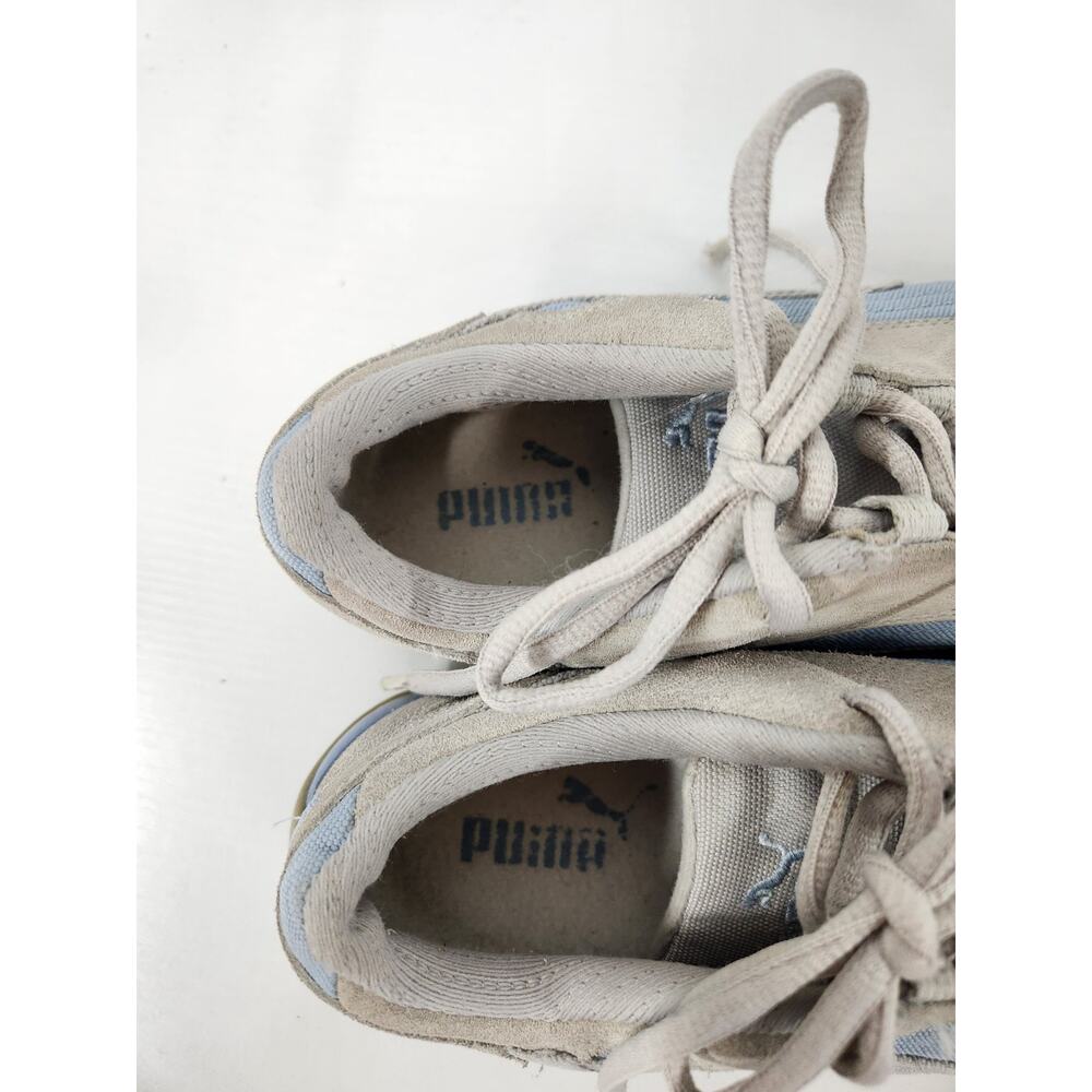Vintage Y2K Women's Puma Speedcat Racing Suede Sneakers, Szie 7, In Gray/Blue - Picture 4 of 11